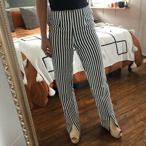 Black & White Pinstripe Highwaisted Pants